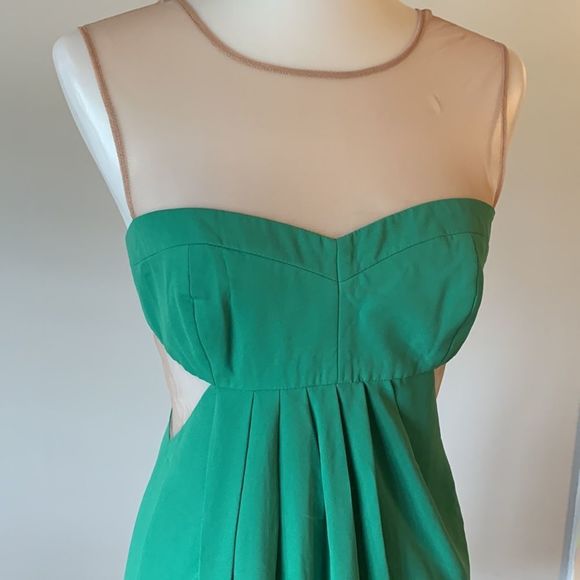 BCBGMaxAzria Green Mini Dress - Picture 2 of 5